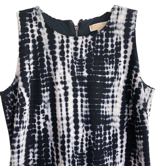 MICHAEL Michael Kors Navy Tie Dye Sleeveless Sheath Dress L EPC - Picture 3 of 7